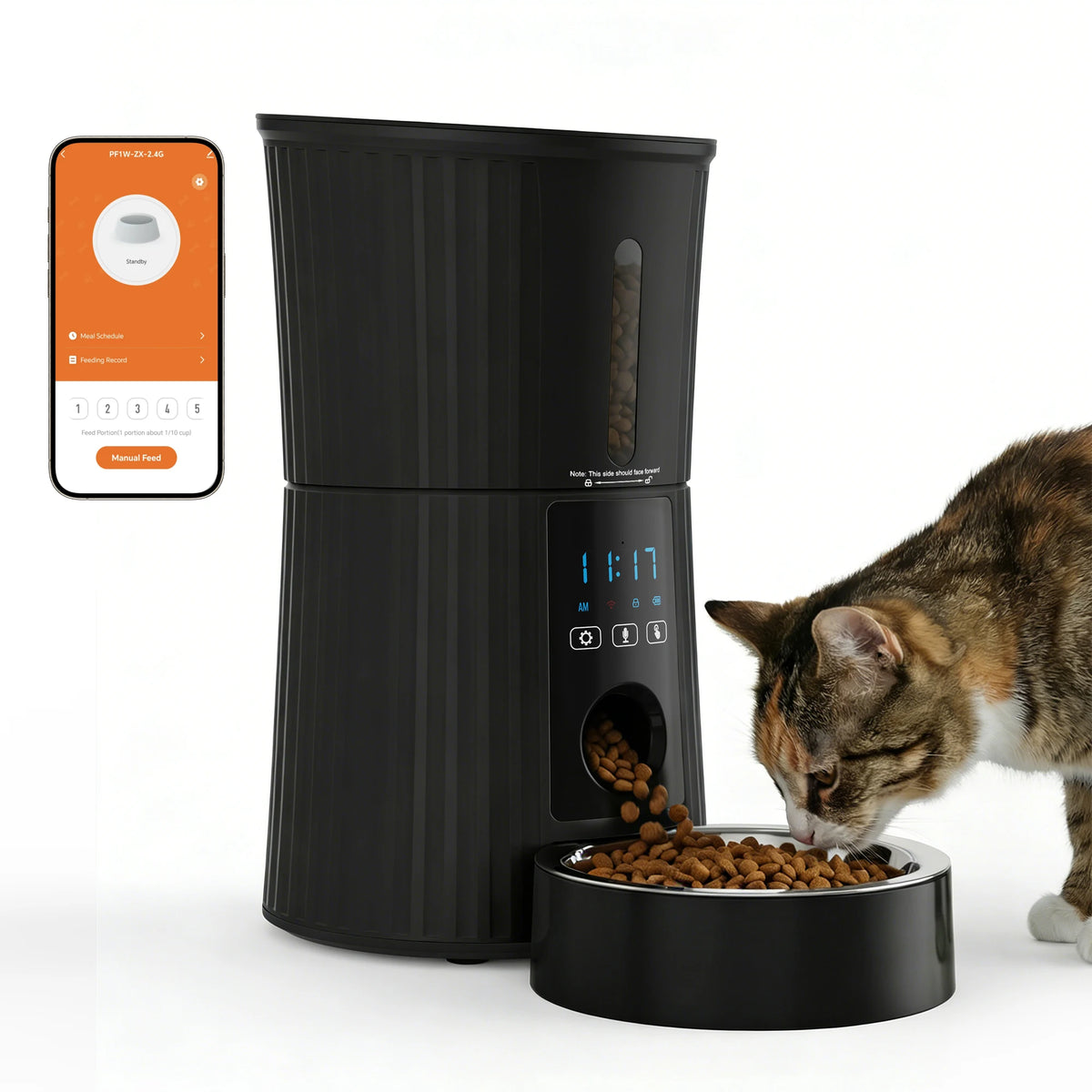 JHK Automatic WiFi Cat Feeder With App Control And Timer