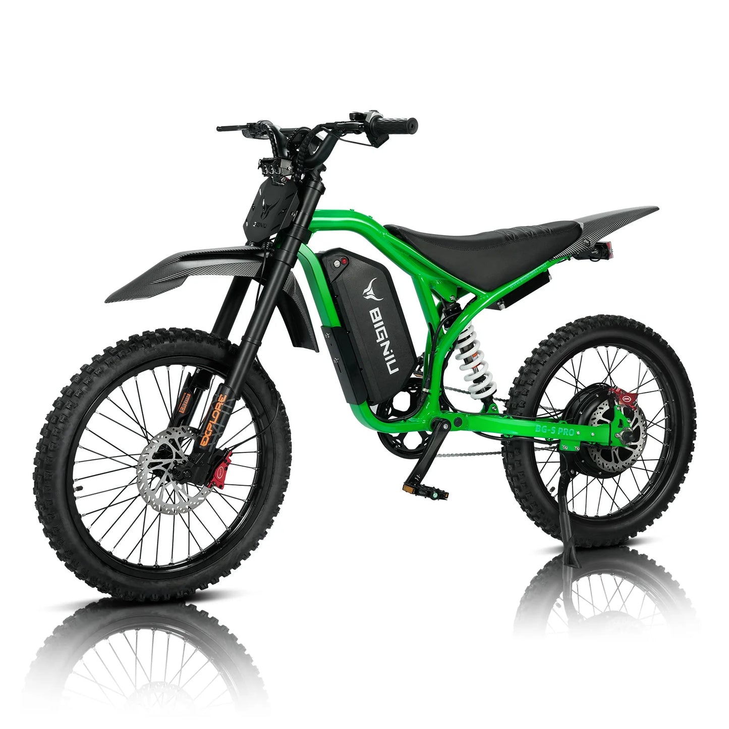 BIGNIU BG-S Pro 3000W Electric Bike for Adults, 40+MPH Fat Tire E-Bike with Full Suspension & Hydraulic Brakes