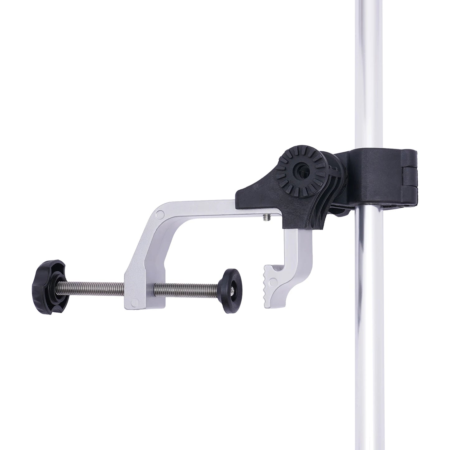 Portable Fish Finder Mount, Universal Fish Finder Bracket w/360° Adjustable Rotatable Transducer Pole Mount for Boat Canoes