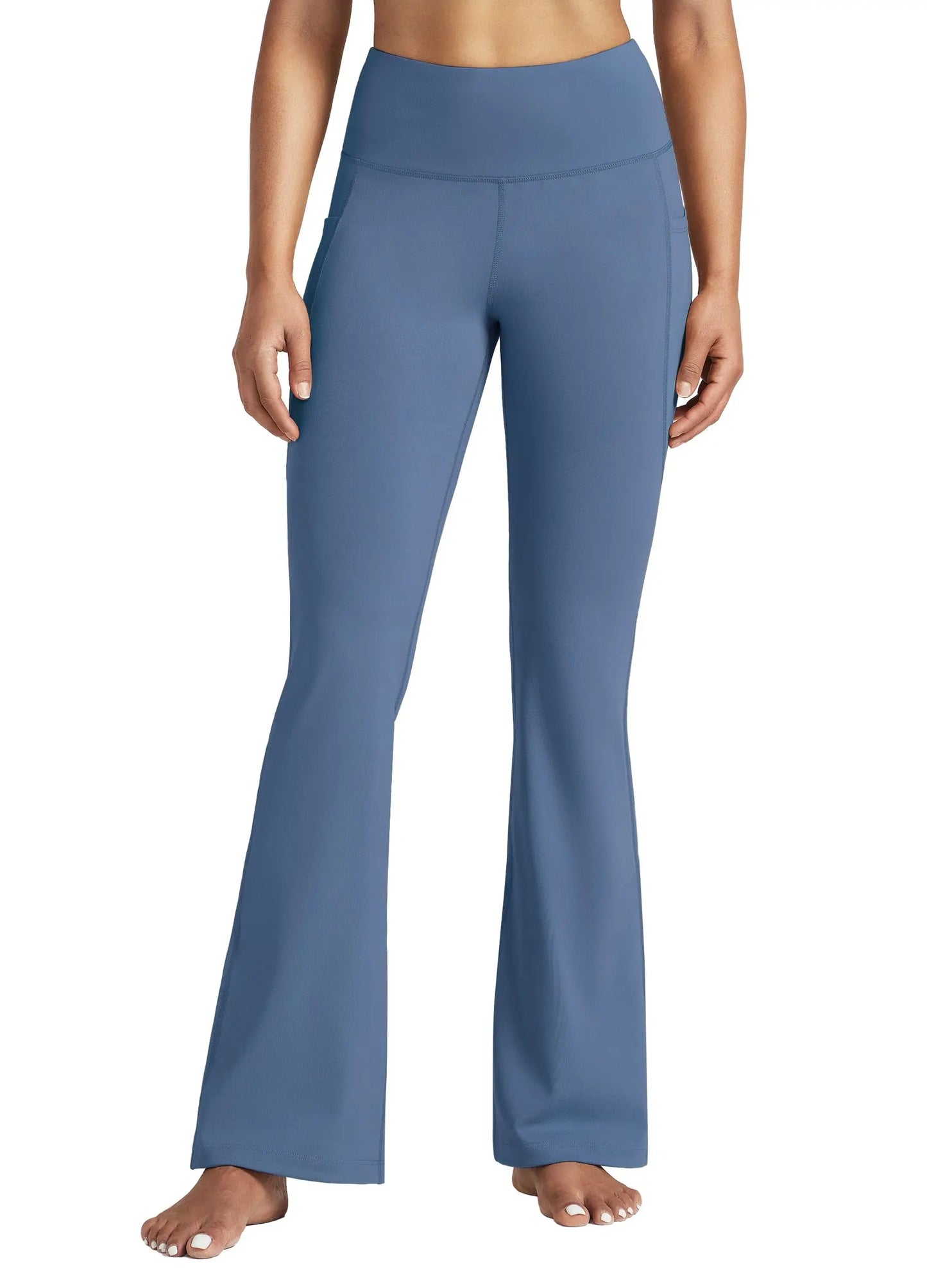 Multi Length Bootcut Flare Yoga Pants High Waist Tummy Control 4 Way Stretch Butt Lifting Daily Workout Side Pockets All Season Women