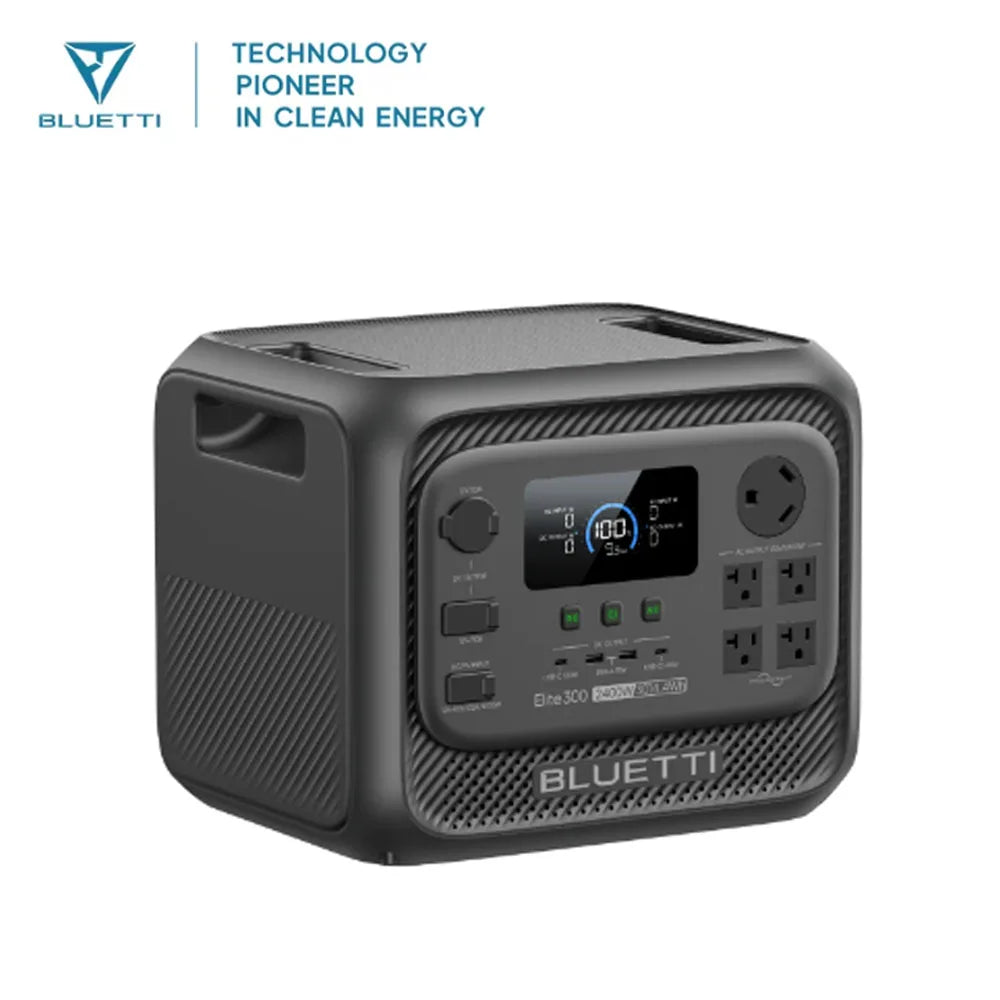 BLUETTI Elite 300 Portable Power Station 3014Wh 2400W Solar Generator For Home Backup RV Camping Outdoor Emergency Power
