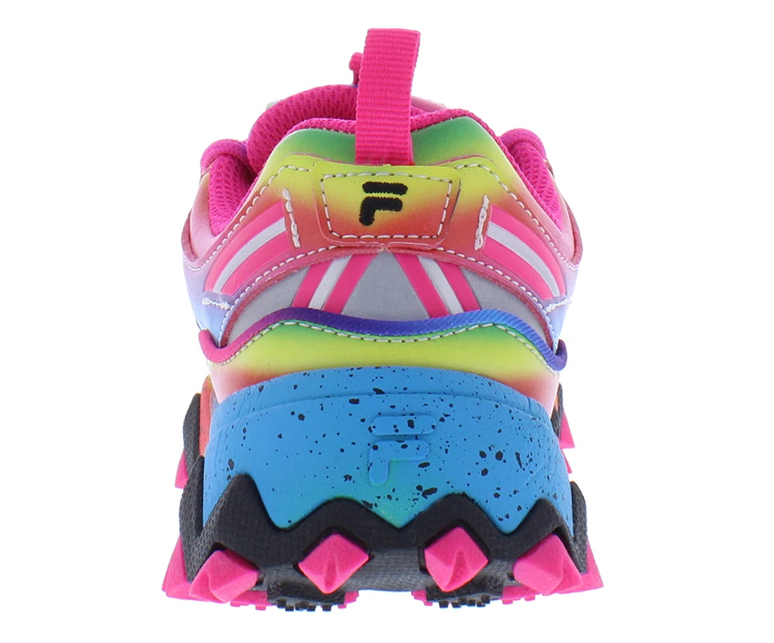Fila Oakmont Tr GS Girls Shoes Size 1, Color: Pink/Multicolor