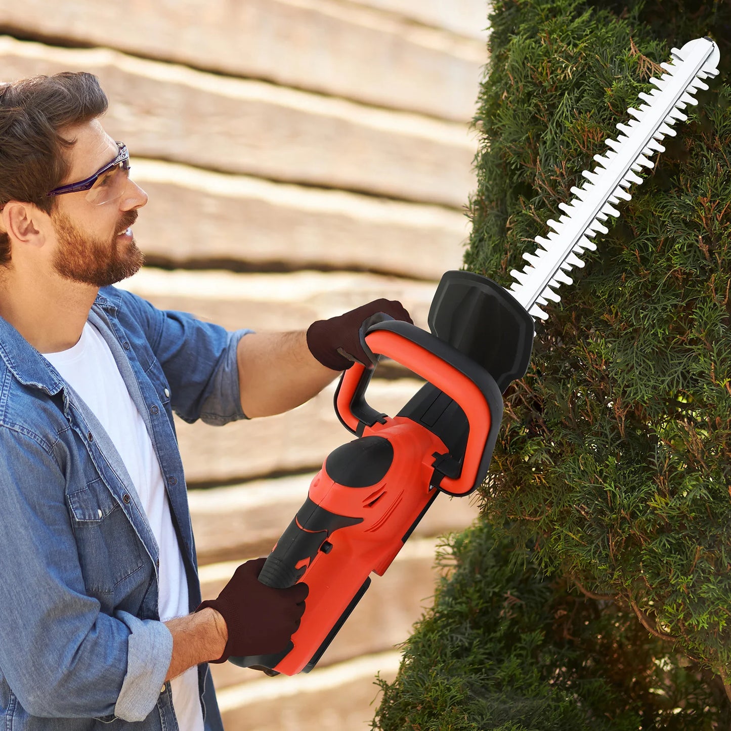 Cordless Hedge Trimmer For Yard And Garden Maintenance