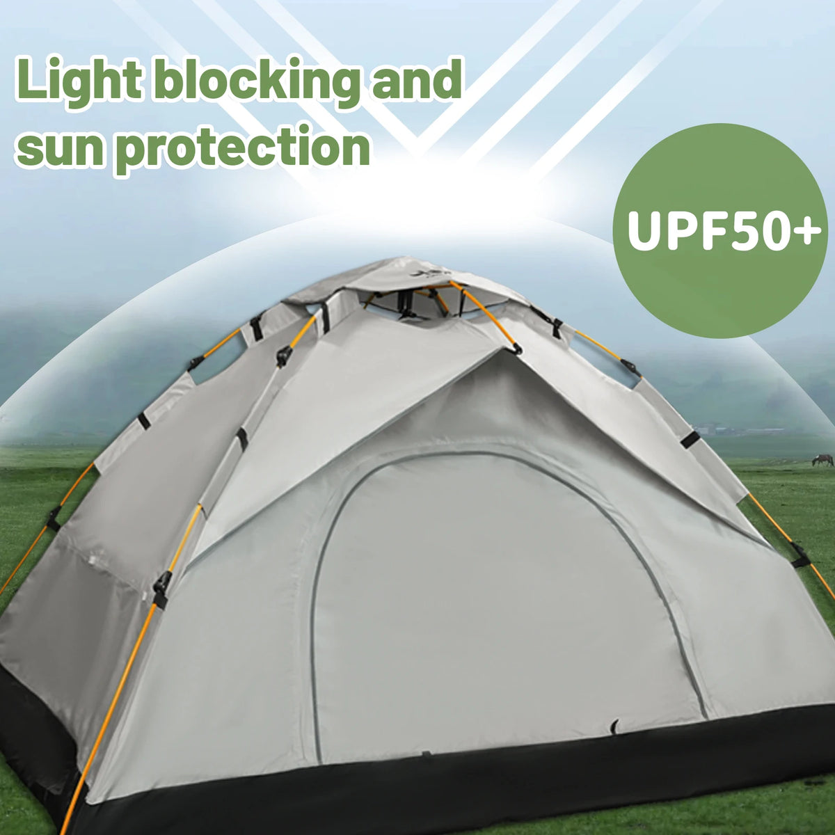 Pakicetus Instant Pop Up Camping Tent With Easy Setup Portable Shelter