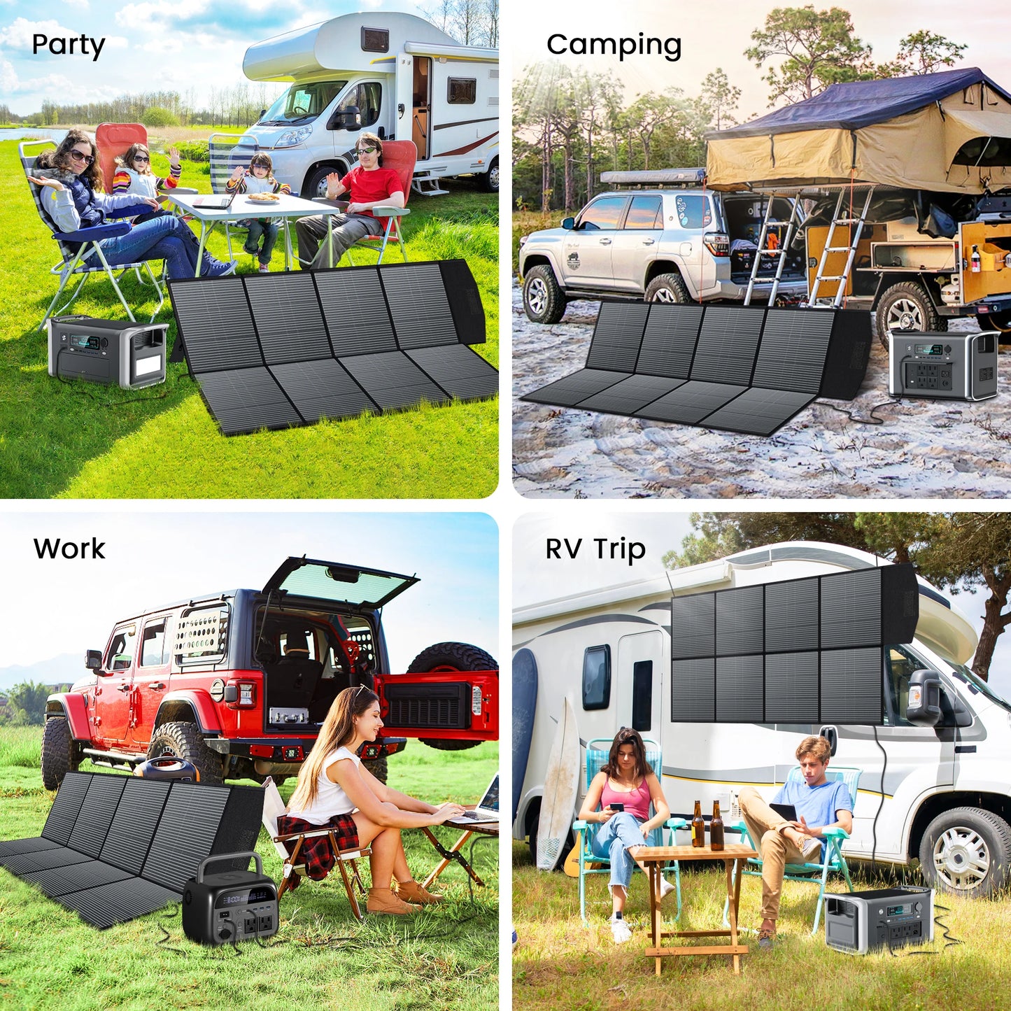 CTOLITY SP400 400 Foldable Solar Panel 41V 9.8A Solar Generator for Power Station Off Grid Outdoor Power Supply RV, Camping