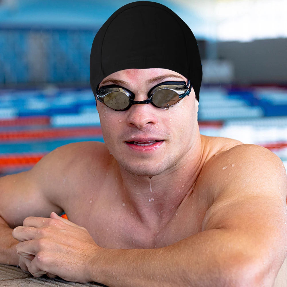 Extra Large Swim Cap Soft Swimming Hat Comfortable Bathing Swimming Cap Keeps Hair Clean for Women Men