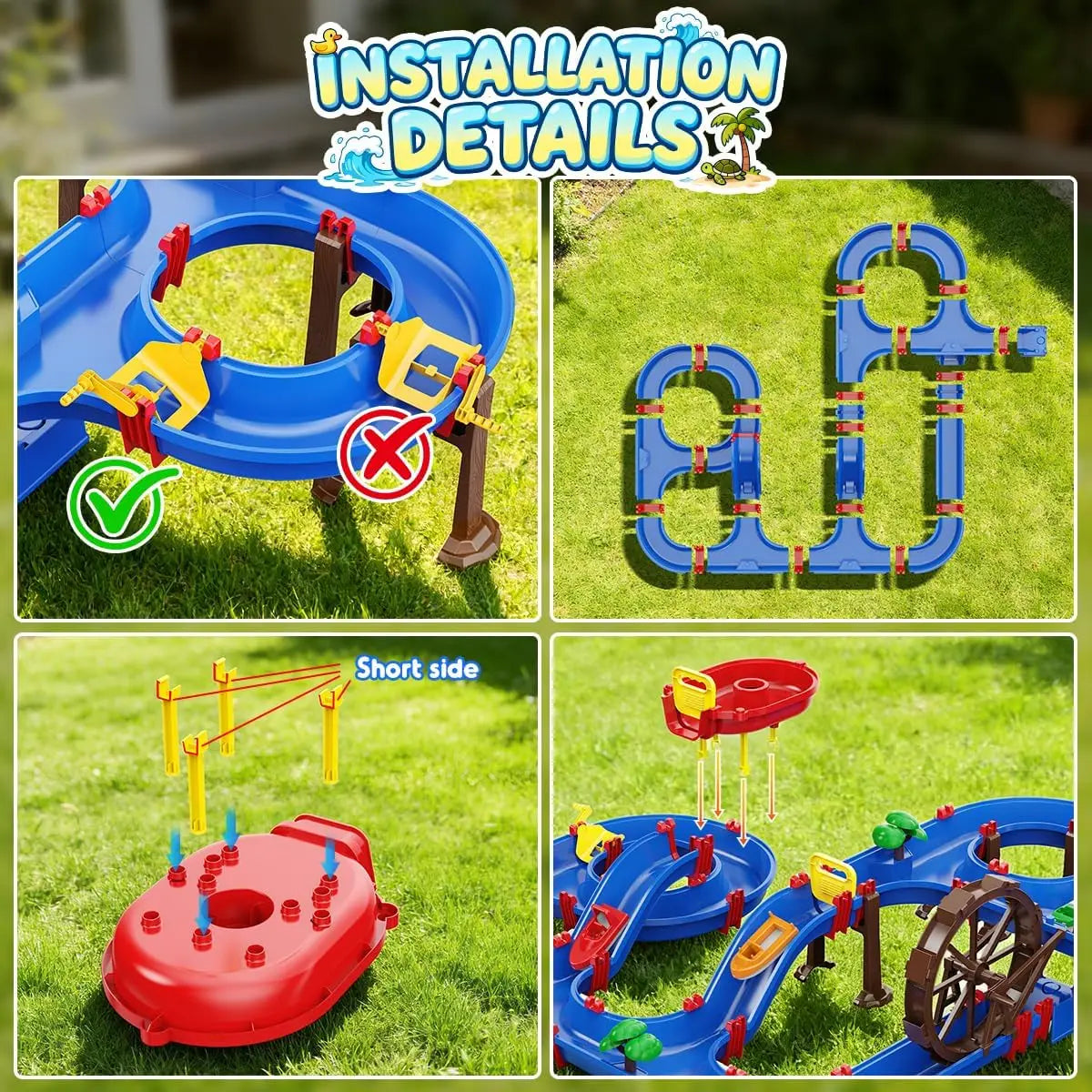 VATOS Outdoor Waterwheel Irrigation Truck Playset for Kidsране