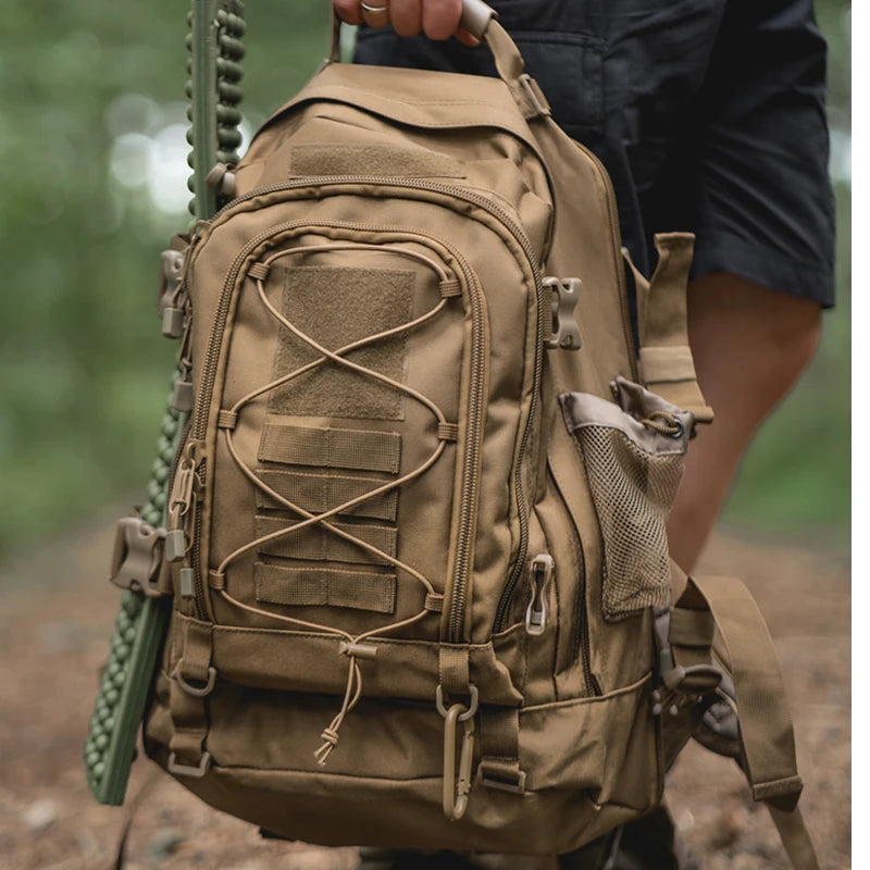 LQARMY Durable Nylon Outdoor Hiking Backpack For Travel And Camping