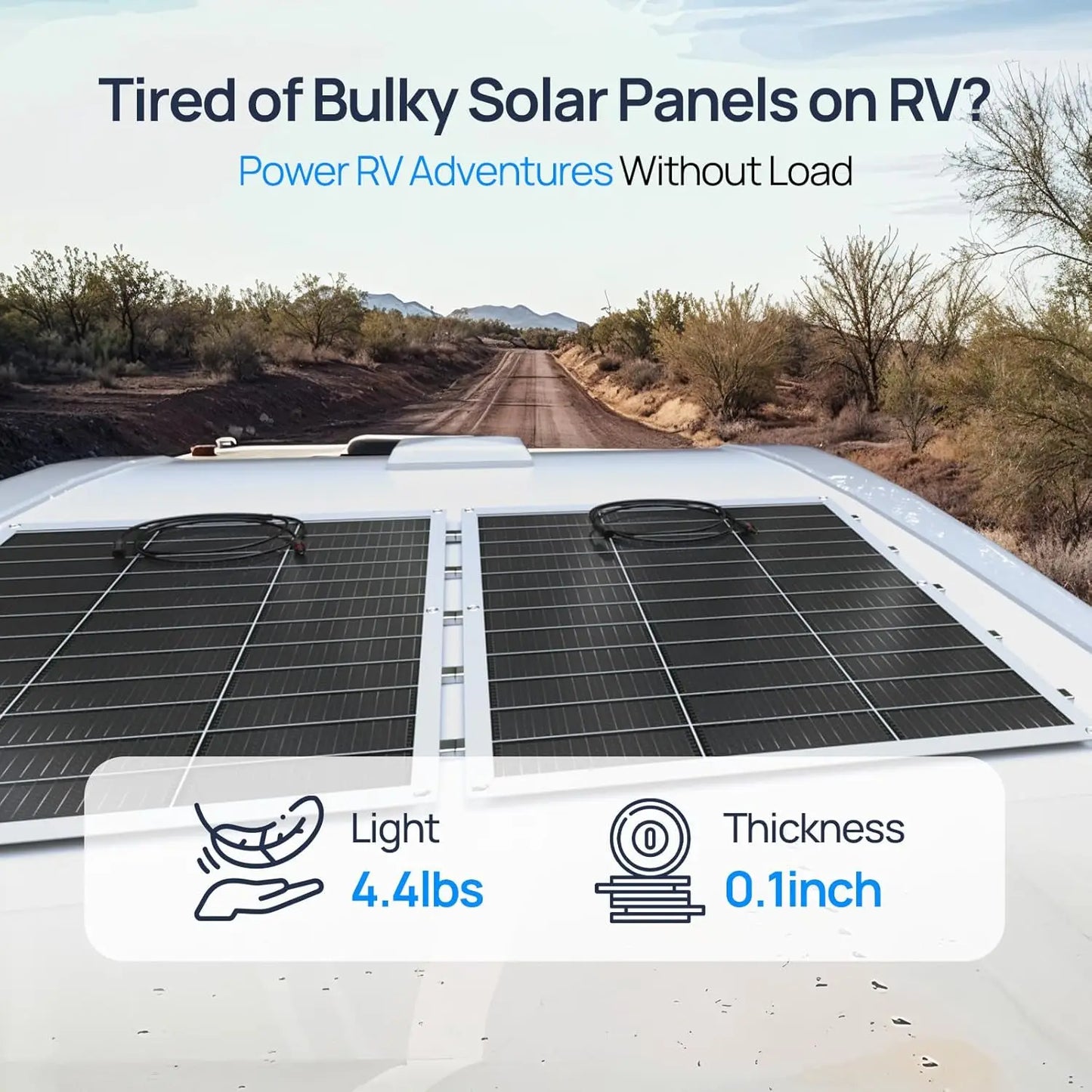 Eco-Worthy 130 Watt Flexible Monocrystalline Solar Panel For RV