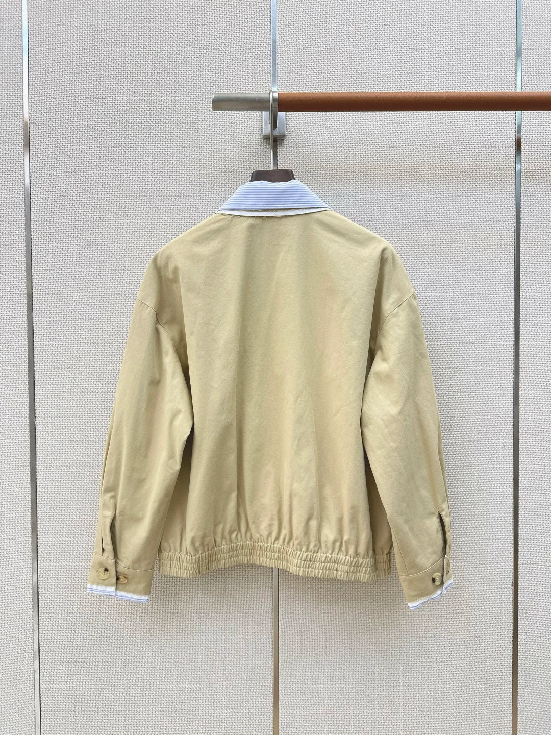 26 Winter New Women's Collar Zipper Jacket High Quality Contrast Loose Versatile Coat