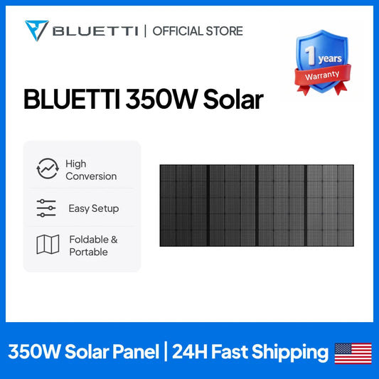 BLUETTI 350W Solar Panel High Efficiency Solar Charger for Camping Outdoor Power Supply Portable Solar Panel