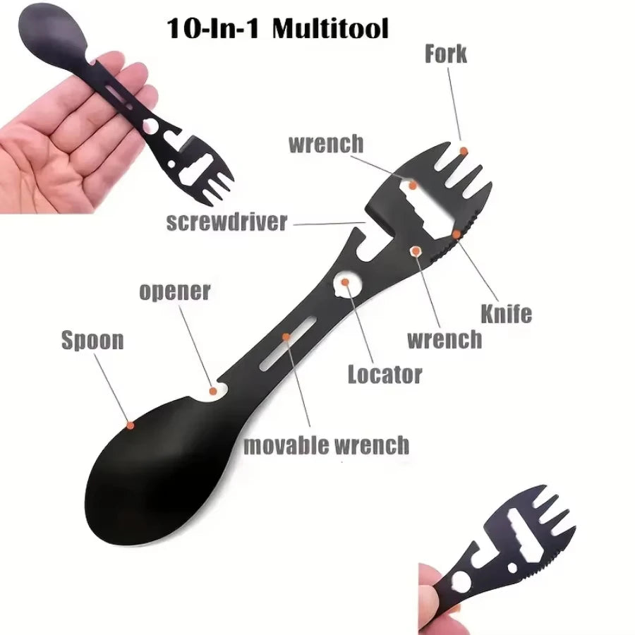 Viral 3 in 1 Camping Spork with Opener Must Have Lightweight Tool for Outdoor Adventures