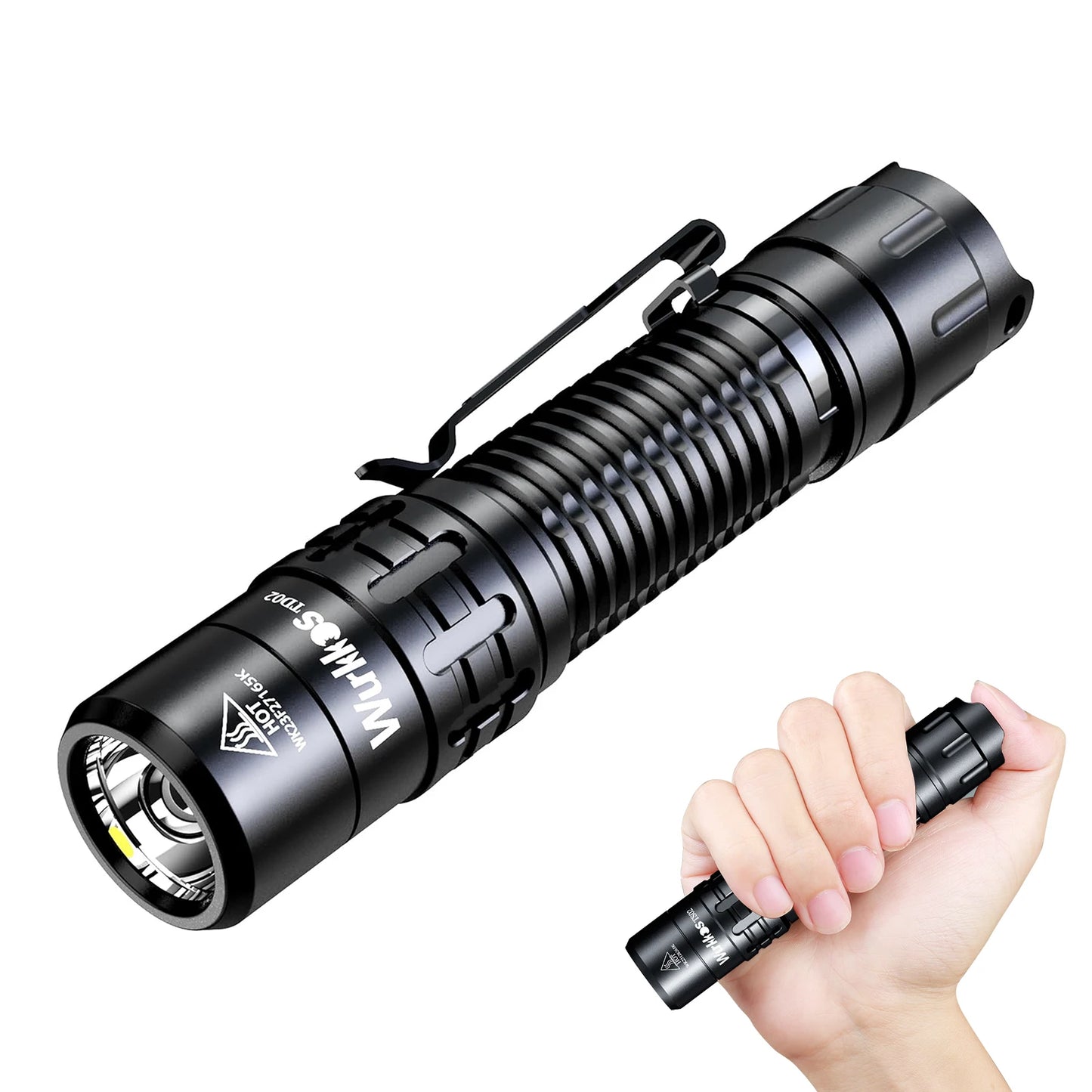 Wurkkos TD02 Flashlight 2000 Lumens Rechargeable Aluminum