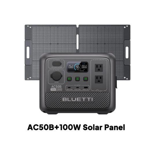 BLUETTI AC50B Portable Power Station | 700W 448Wh Solar Generator Lightweight for Outdoor Camping RV Travel Home Backup Emergenc