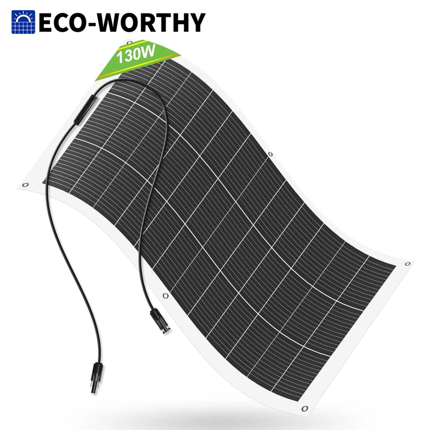 Eco-Worthy 130 Watt Flexible Monocrystalline Solar Panel For RV