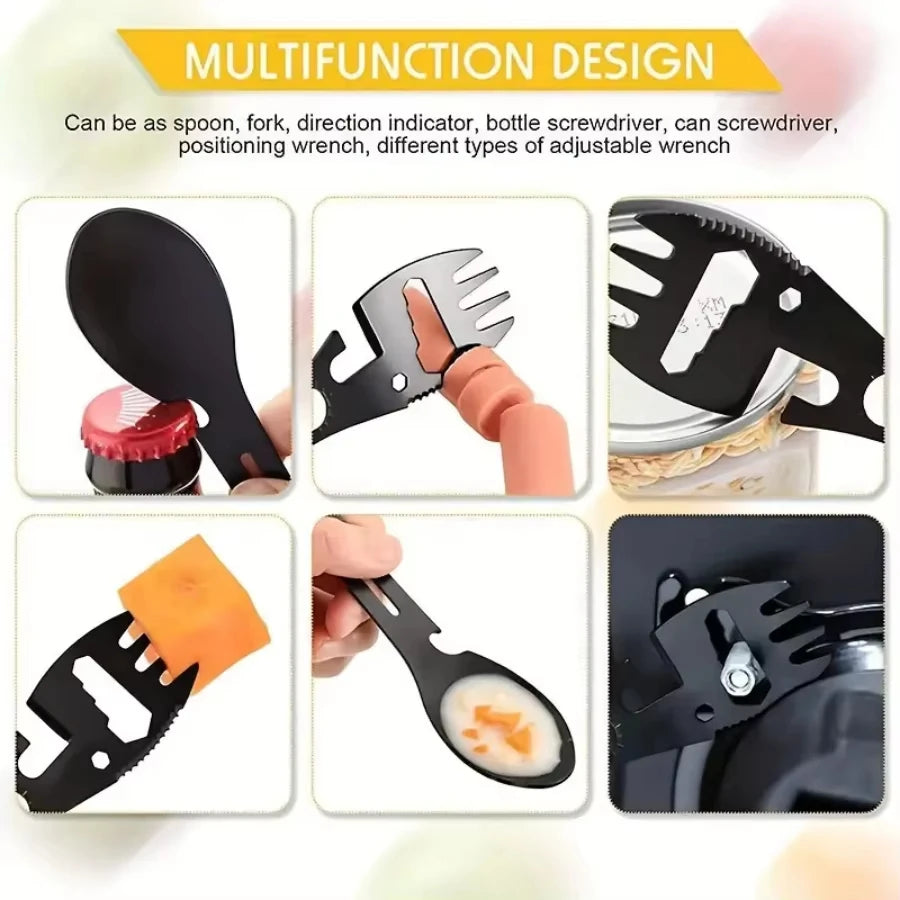 Viral 3 in 1 Camping Spork with Opener Must Have Lightweight Tool for Outdoor Adventures