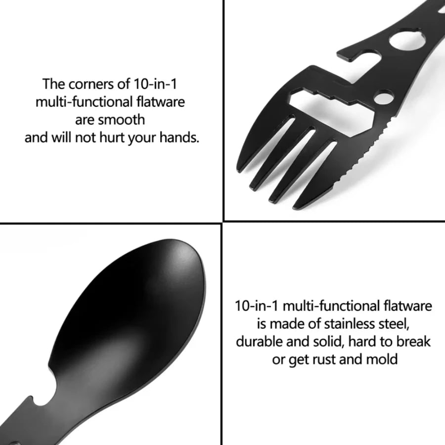 Viral 3 in 1 Camping Spork with Opener Must Have Lightweight Tool for Outdoor Adventures