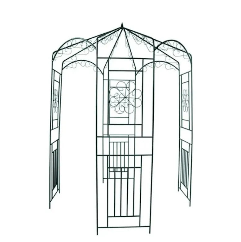 Garden Iron Garden Arch, 98.4 High x 63 inch Wide, Garden Arbor for Various Climbing Plant, Outdoor Garden Lawn Backyard