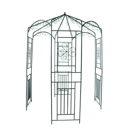 Garden Iron Garden Arch, 98.4 High x 63 inch Wide, Garden Arbor for Various Climbing Plant, Outdoor Garden Lawn Backyard