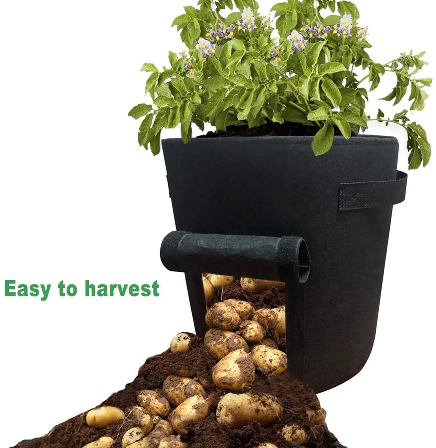 Jianyana Potato Grow Bags With Handles 3 Pack Nonwoven