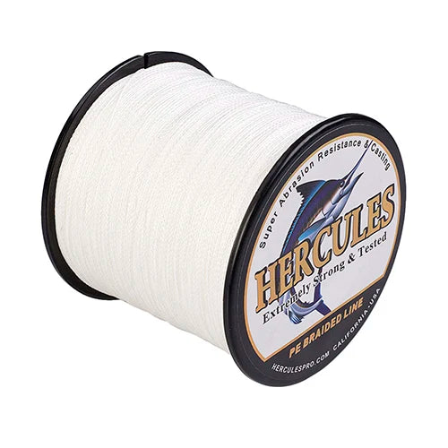 Hercules Braided Fishing Line 4 Strands Multifilament  500m Carp PE Fishing Line Cord Smooth 6-100LB SUPER POWER 4 Threads