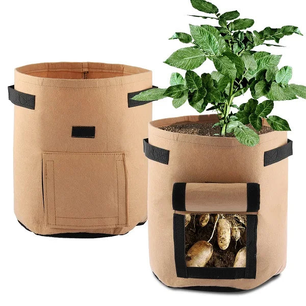 Jianyana Potato Grow Bags With Handles 3 Pack Nonwoven