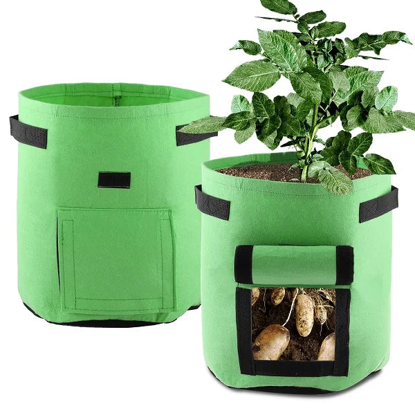 Jianyana Potato Grow Bags With Handles 3 Pack Nonwoven