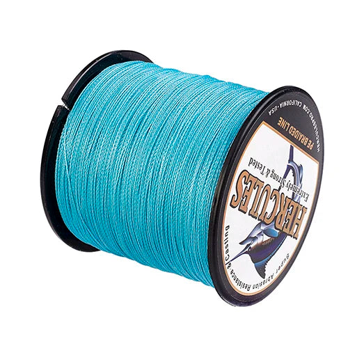 Hercules Braided Fishing Line 4 Strands Multifilament  500m Carp PE Fishing Line Cord Smooth 6-100LB SUPER POWER 4 Threads