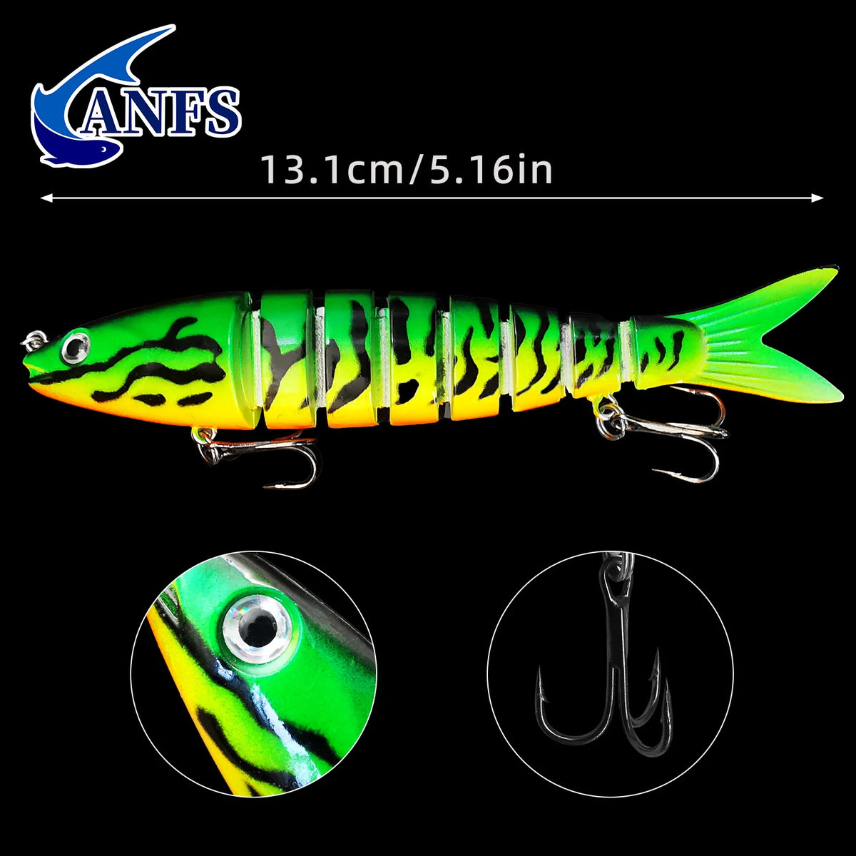 ANFS Jointed Swimbait Fishing Lures for Bass and Trout