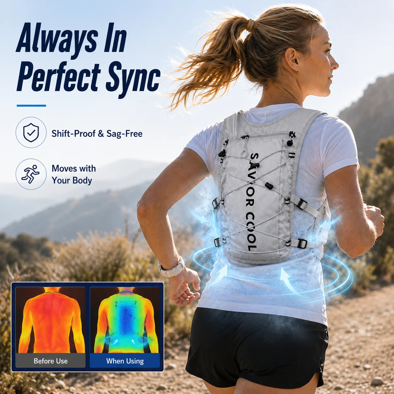 Advanced Cooling Vest With Refrigeration Technology And Water Bladder