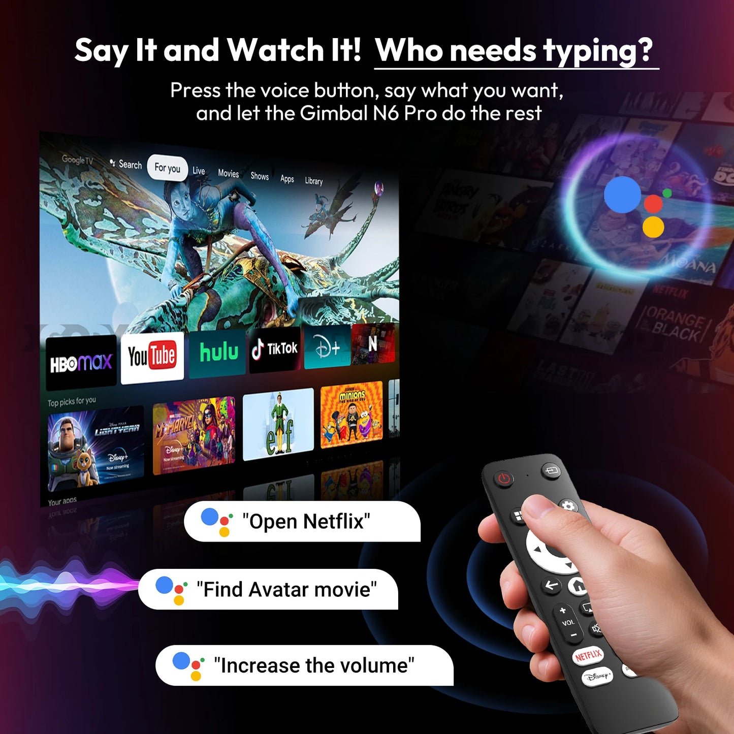 XGODY 4K Android Projector 700 ANSI Lumens Netflix