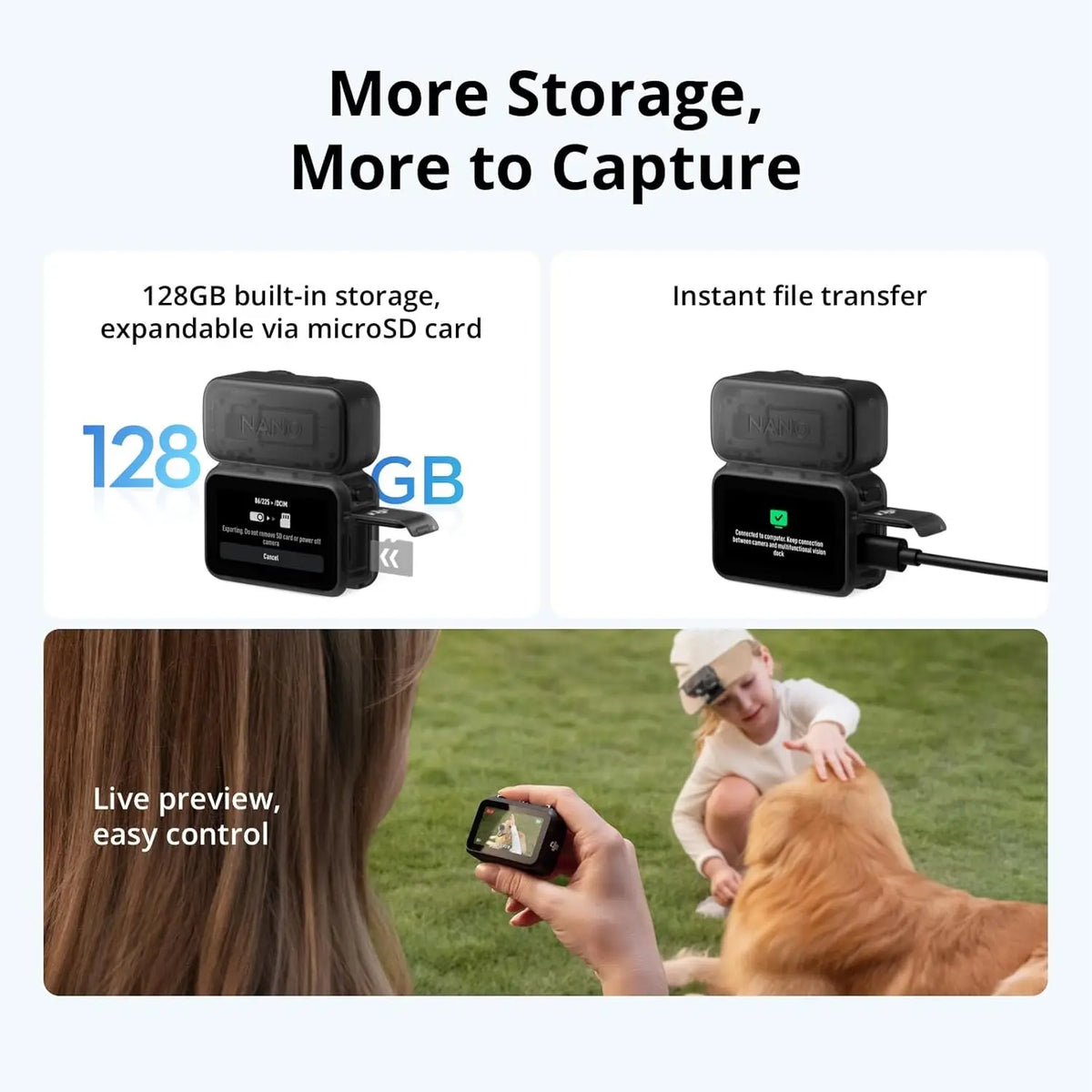 DJI Osmo Nano 4K Action Camera Combo With Magnetic POV