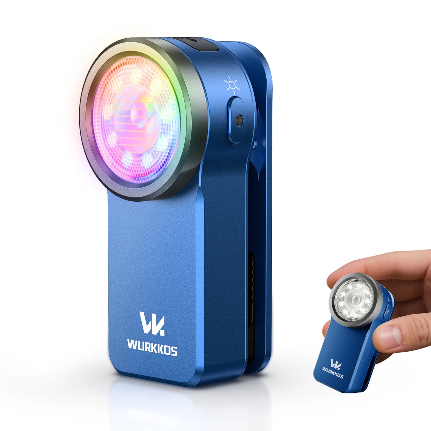 Wurkkos HD03 680LM Mini Clip Flashlight Rechargeable with Colorfull Light  for Outdoors Local Shipment from Overseas Warehous