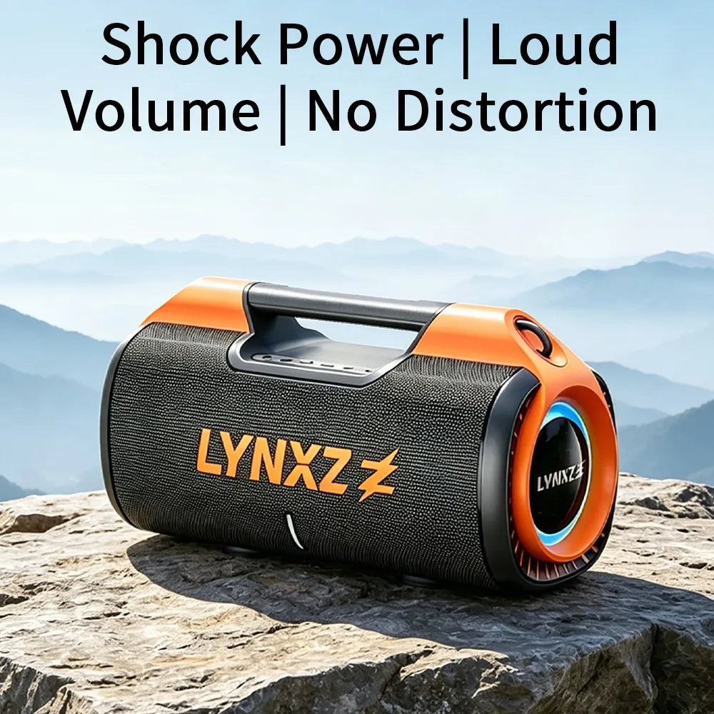 LYNXZ 100W Portable Bluetooth Speaker With Waterproof Build And Strong Bass