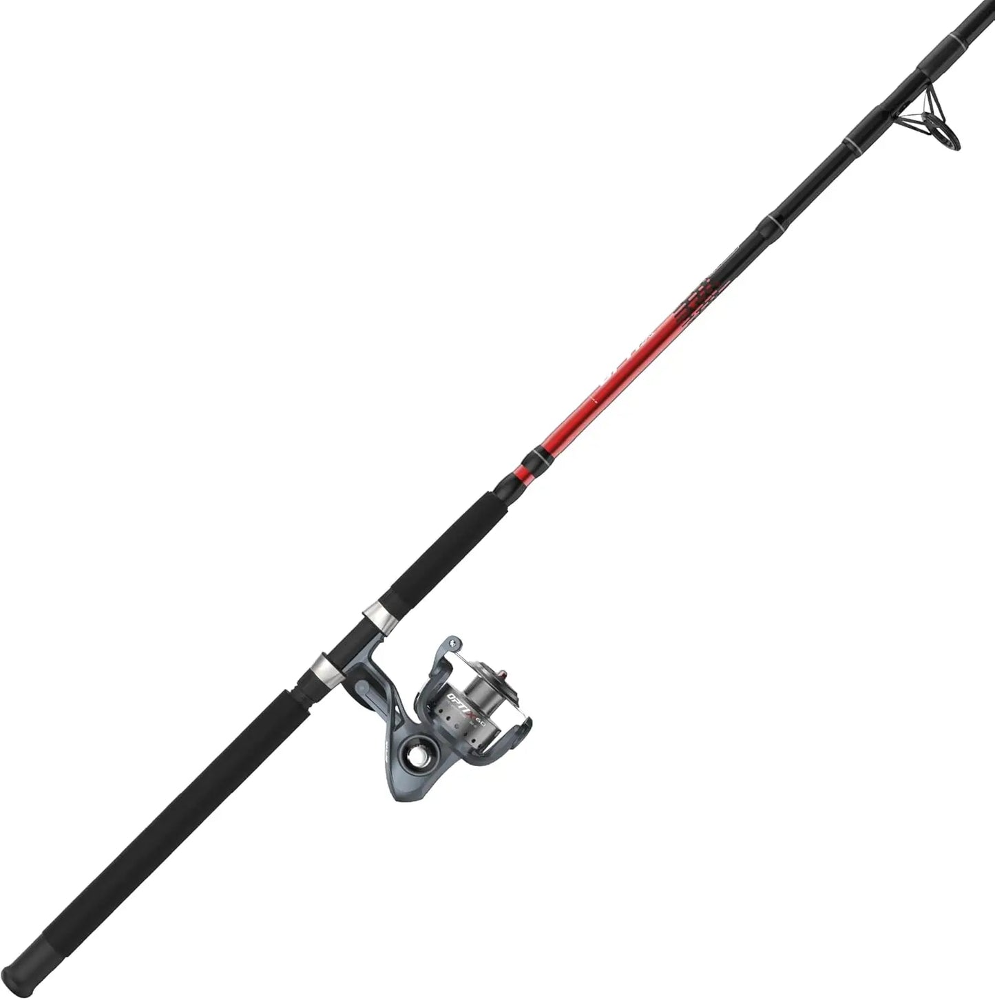 Optix Fiberglass Spinning Reel And Two Piece Fishing Rod Combo