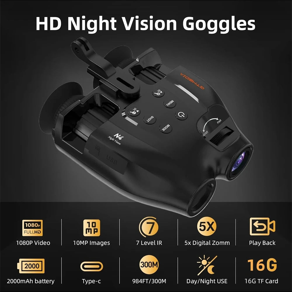GTGUARD N4 Digital Night Vision Binoculars With Infrared Viewing