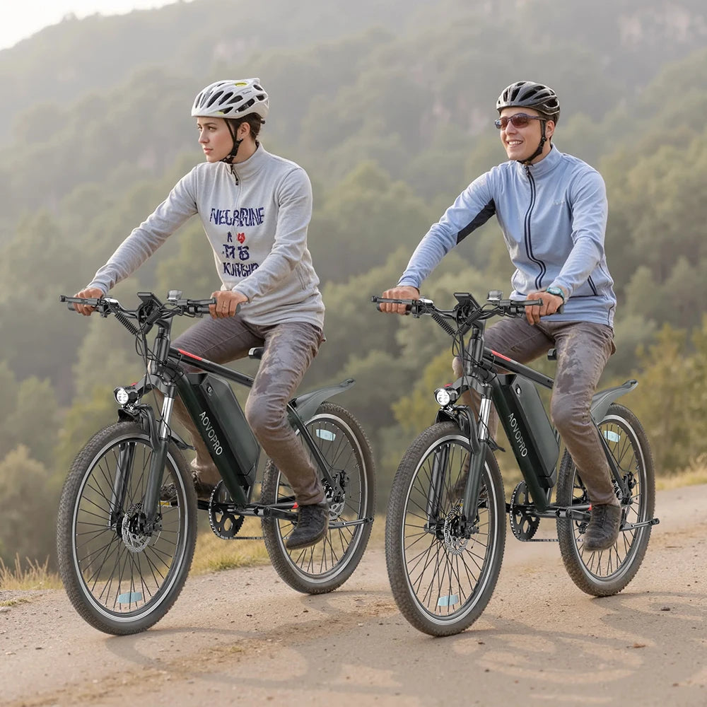 AOVOPRO 750W Electric Bike 48V Battery Versatile Design