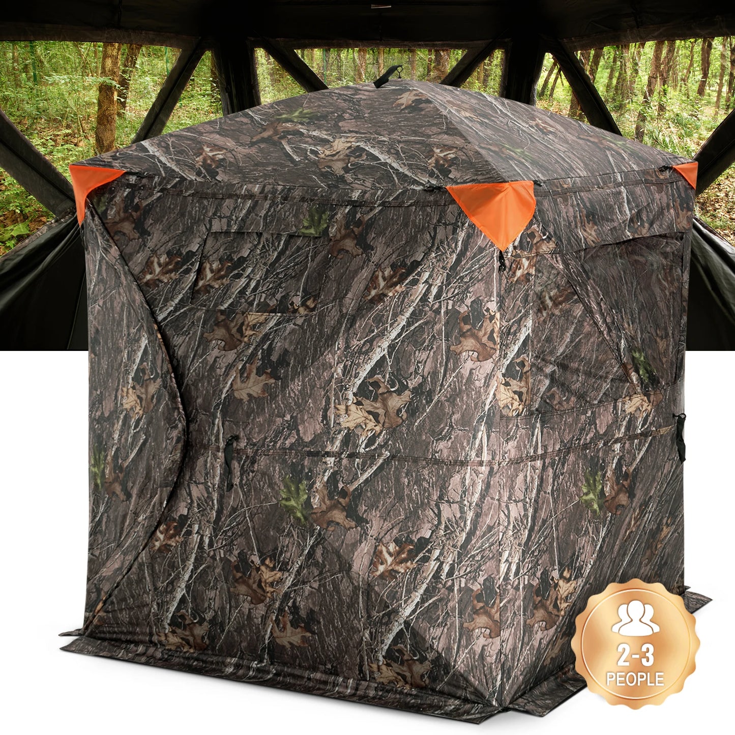 SucceBuy Hunting Blind See Through Ground Blind Pop Up Deer Carrying Bag