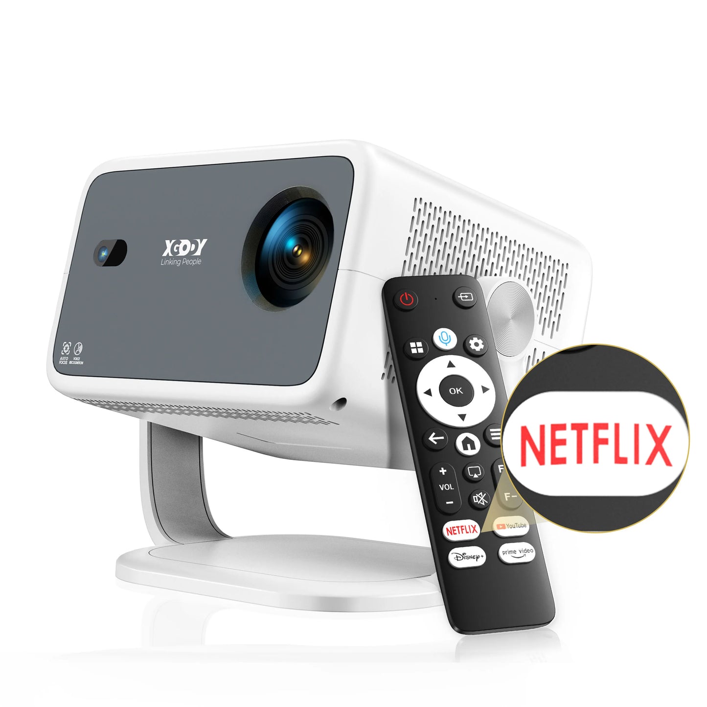 XGODY 4K Android Projector 700 ANSI Lumens Netflix