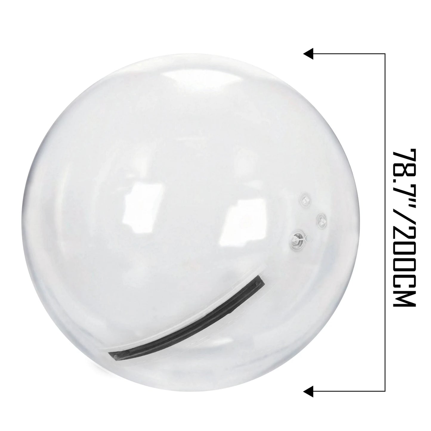 SucceBuy 2M Water Walking Ball with Air Blower Pump Inflatable PVC Zorb Ball Waterproof for Amusement Park Swimming Pool