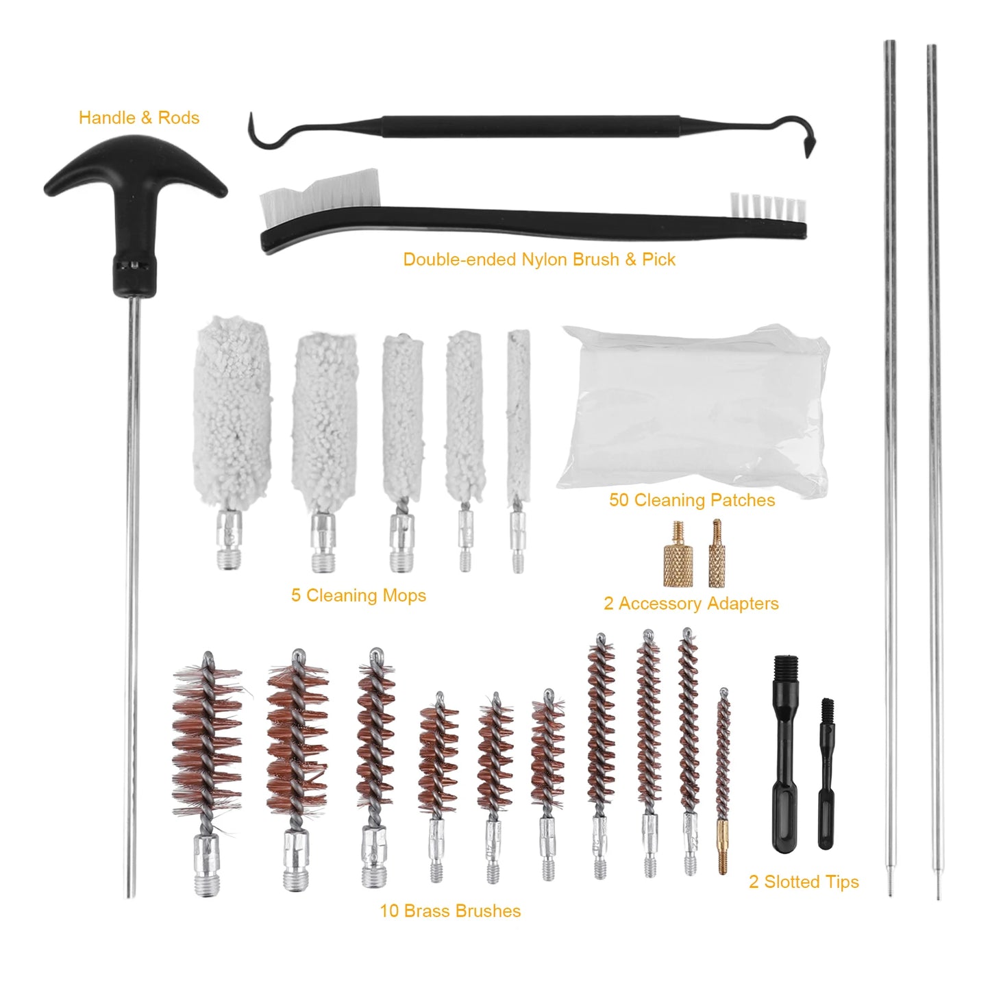 Gun Brush Accessories Gun Brush Pipe Cleaning Tools Kit Barrel Brush Tool for  Pistol Handgun Shotgun Cleaning Kit Tool