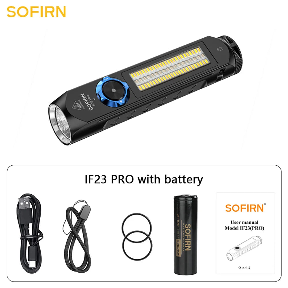 SOFIRN SP40 SC21PRO IF22A H25S SD09L SC29 SC31PRO SC13 SC33 Powerful Rechargeable LED Flashlight EDC Torch Shipping From US