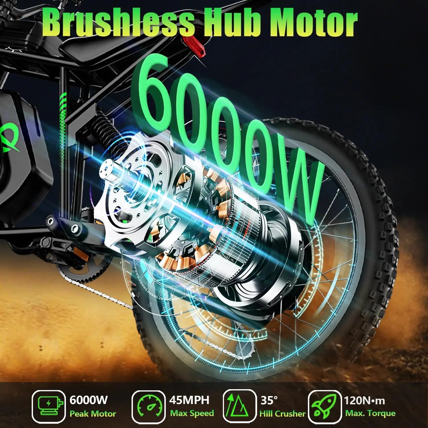 Nachbike 60V Electric Dirt Bike With 50 Mile Range
