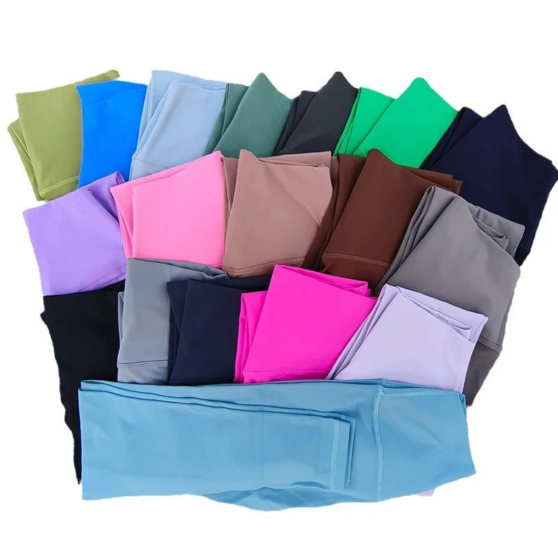 Breathable High Waist Yoga Leggings For Women Elastic Gym Tights