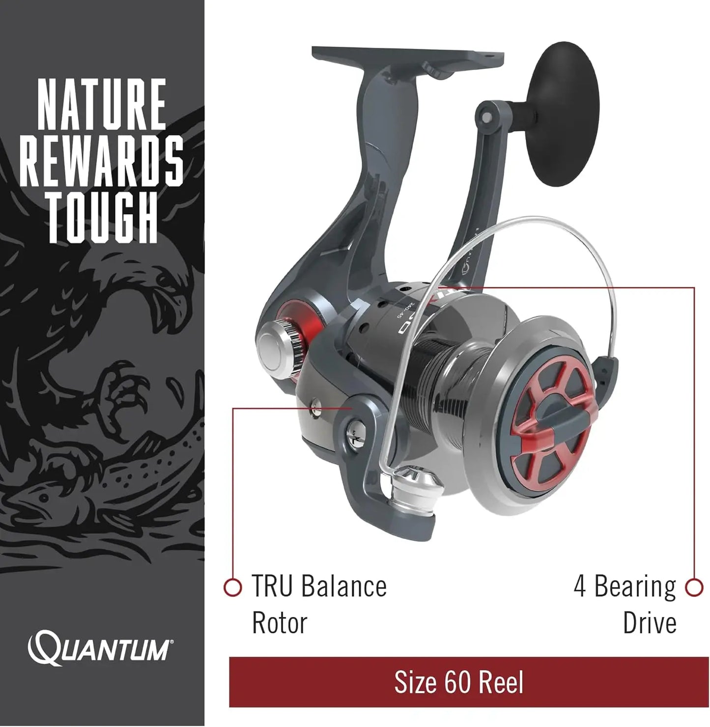Optix Fiberglass Spinning Reel And Two Piece Fishing Rod Combo