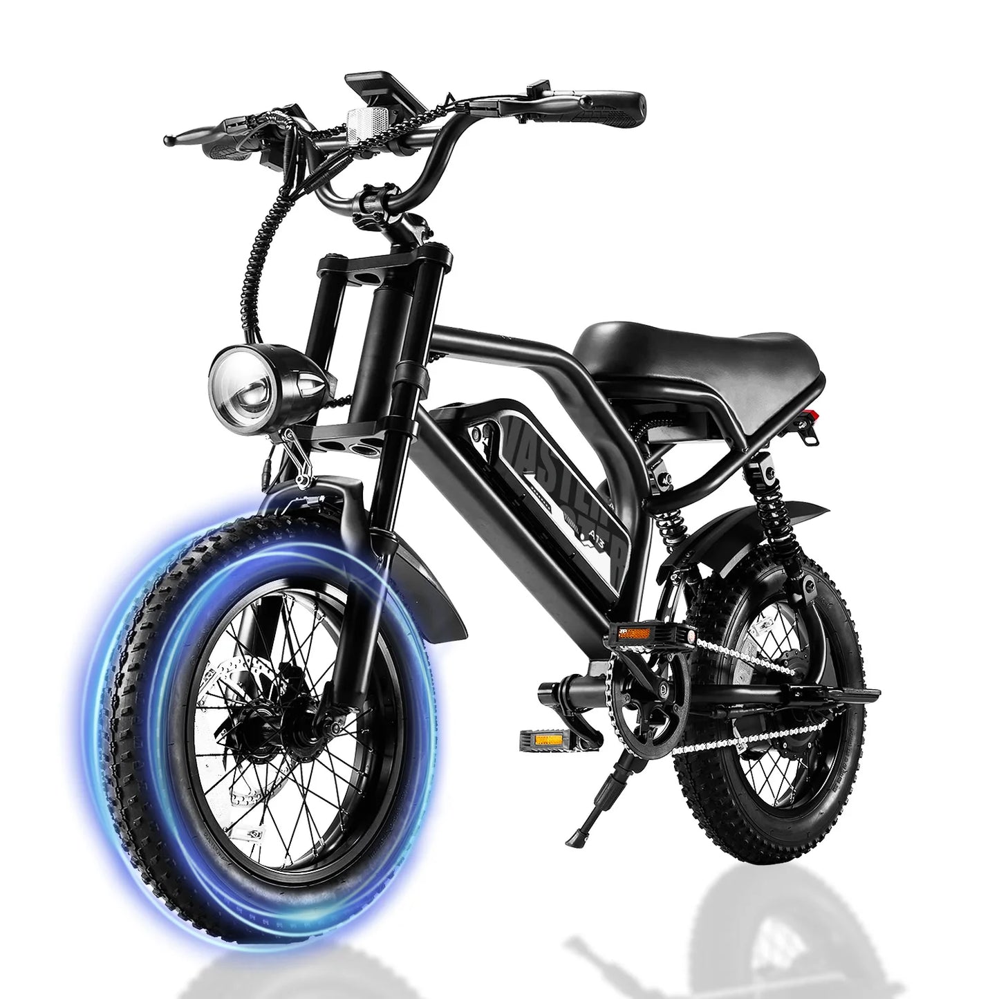 AVDLEU Mountain Electric Bike Fat Tire Ebike With Front Fork Suspension
