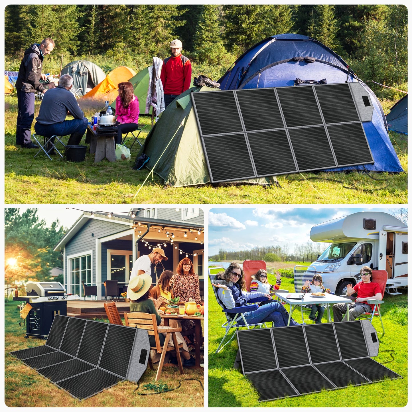 CTOLITY SP400 400 Foldable Solar Panel 41V 9.8A Solar Generator for Power Station Off Grid Outdoor Power Supply RV, Camping