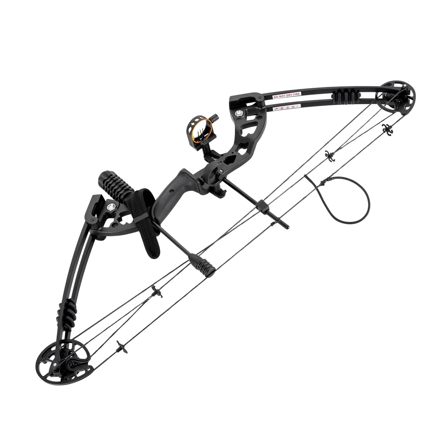 Right Handed Compound Bow Kit Adults and Teens Compound Bow Archery Hunting Equipment with 12 Arrows 30-55lbs Adjustable