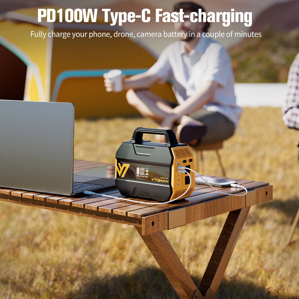 VTOMAN FlashSpeed 300 Portable Power Station For Camping Travel