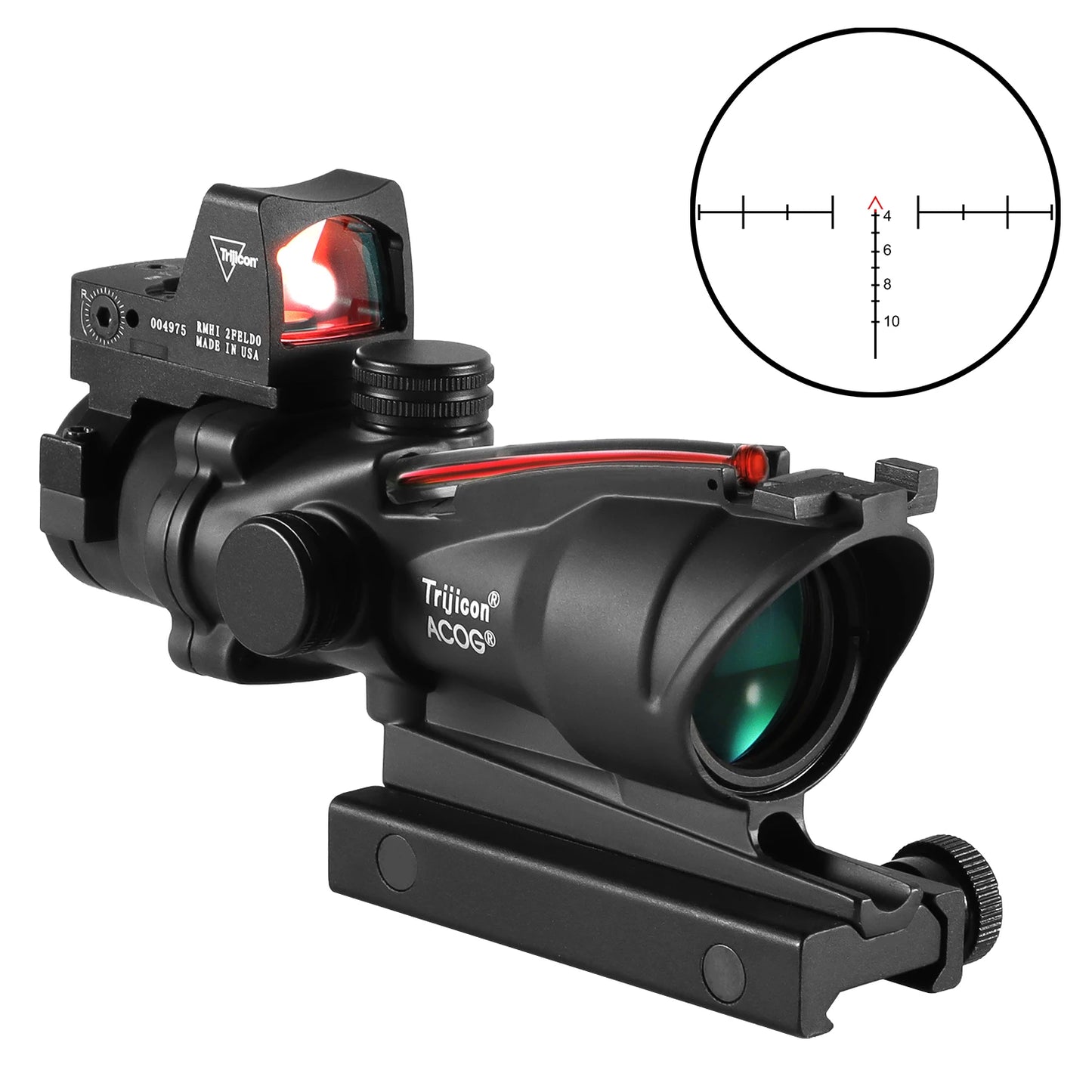 Nabila Adjustable Red Dot And 4x Scope Set For Hunting